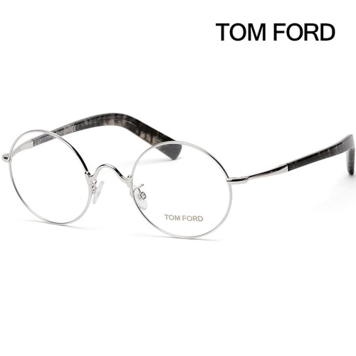 톰포드 안경테 TF5369 018 가벼운 원형테 실버 명품
