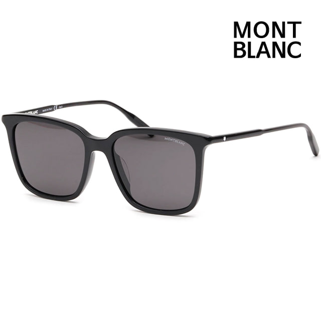 몽블랑 선글라스 MB0084SK 001 명품 남자 패션 아시안핏 블랙 사각 뿔테