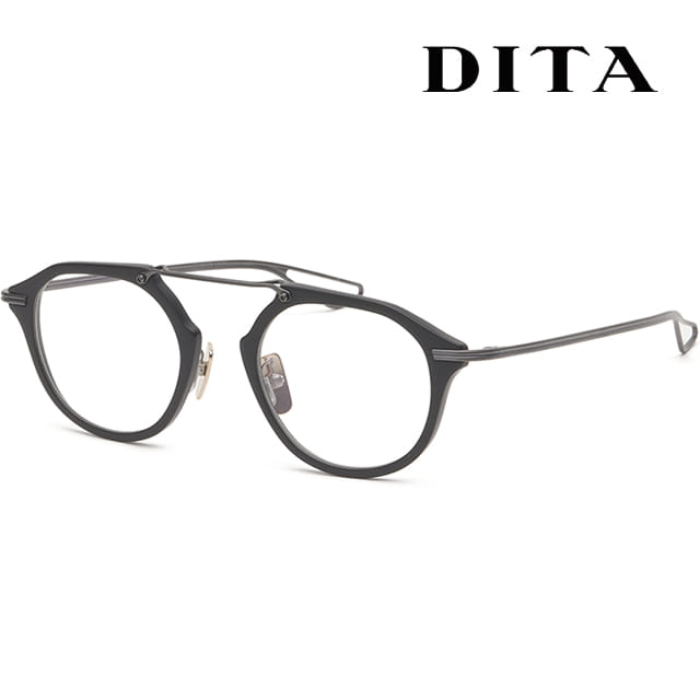 디타 안경테 DTX119-47-01AF 명품 뿔테 티타늄 자외선차단 클리어렌즈
