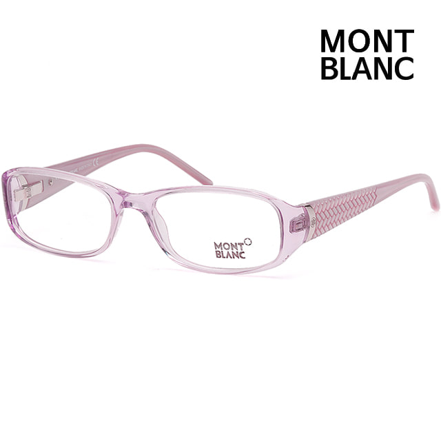 몽블랑 안경테 MB303 078 핑크 투명 명품 뿔테