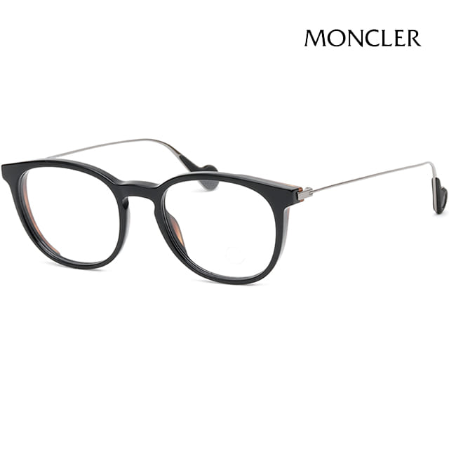 몽클레어 안경테 ML5072 001 아넬형 뿔테안경 명품 블랙